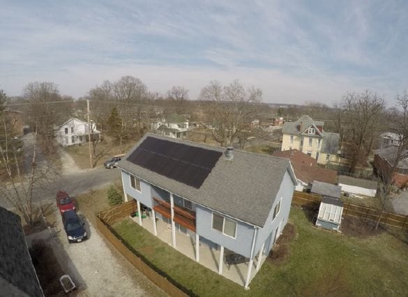 Missouri Solar Solutions solar panels on a home